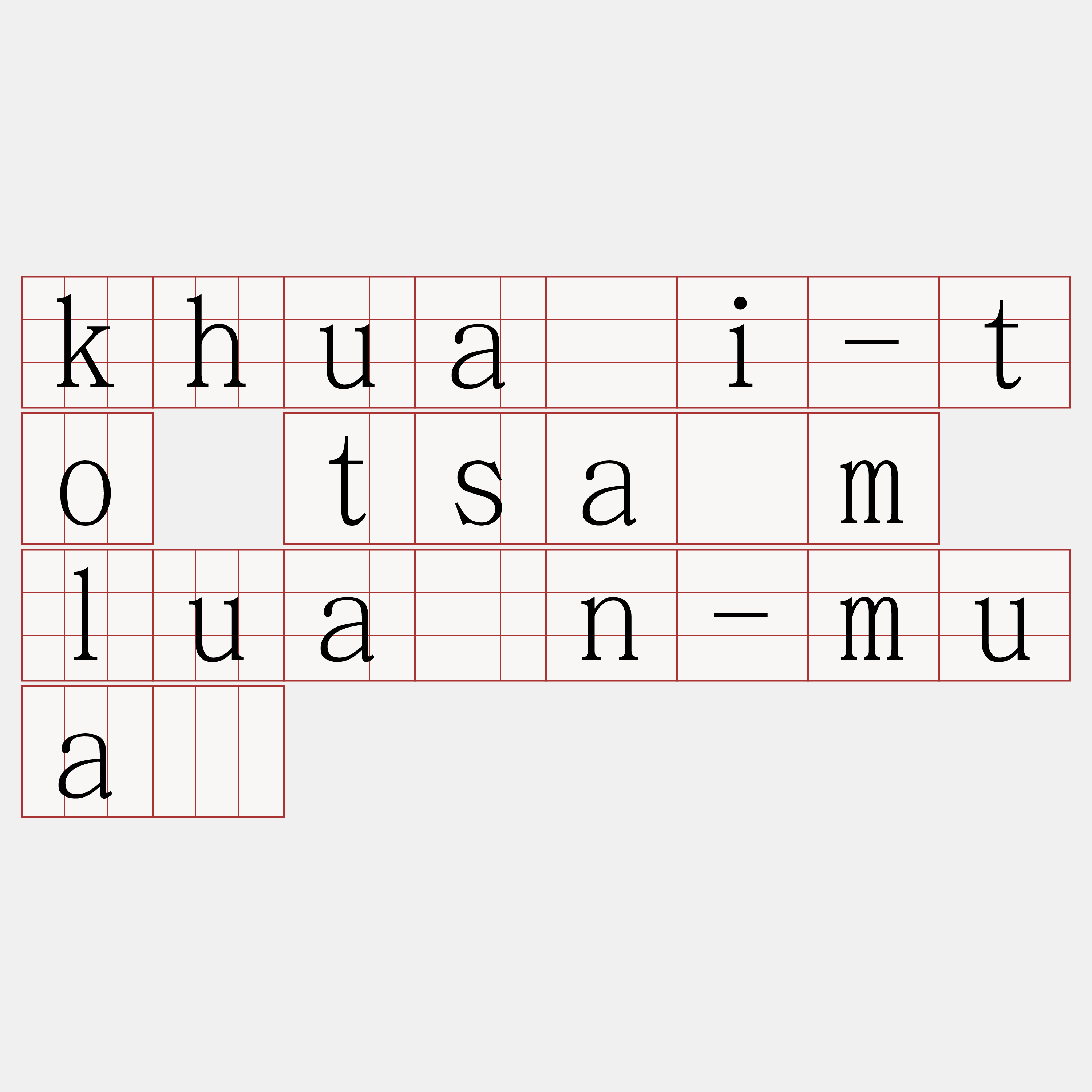 khuài-to tsám luān-muâ